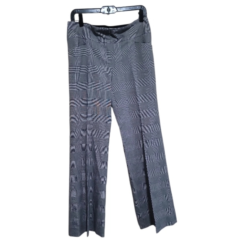 The Limited Women Black and White Plaid Straightleg Cassidy Fit Dress Pants Sz 6